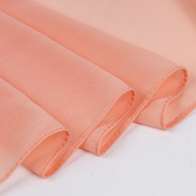 Neue Mode Frauen Einfarbig Chiffon Kopftuch Fertig Zum Tragen Instant Hijab Schal Muslimischer Schal Islamische Hijabs Arabische Kopftücher