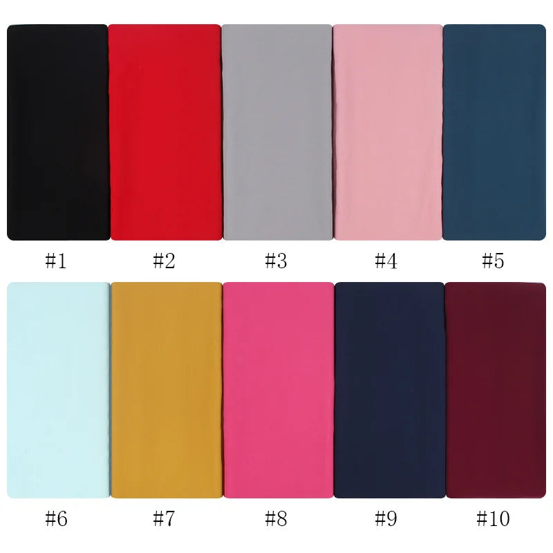 Neue Mode Frauen Einfarbig Chiffon Kopftuch Fertig Zum Tragen Instant Hijab Schal Muslimischer Schal Islamische Hijabs Arabische Kopftücher