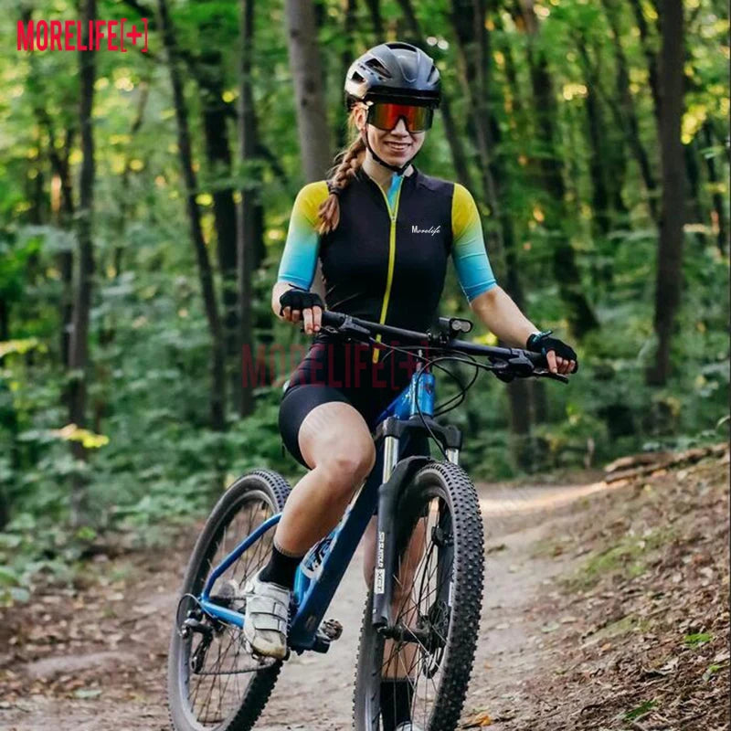 MLC Women's Clothing Triathlon Women's Cycling Jersey Summer Sportswear Cycling Jumpsuit Road Bike Uniform Skinsuit Maillot Bike