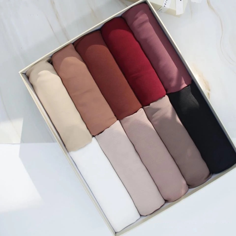 Neue Mode Frauen Einfarbig Chiffon Kopftuch Fertig Zum Tragen Instant Hijab Schal Muslimischer Schal Islamische Hijabs Arabische Kopftücher