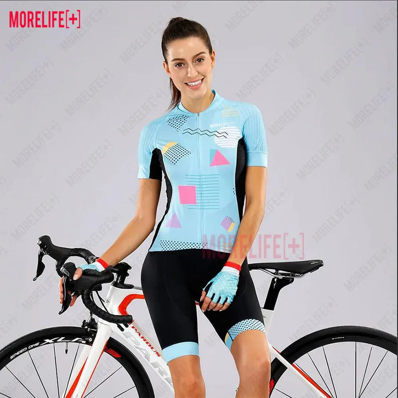 MLC Women's Clothing Triathlon Women's Cycling Jersey Summer Sportswear Cycling Jumpsuit Road Bike Uniform Skinsuit Maillot Bike