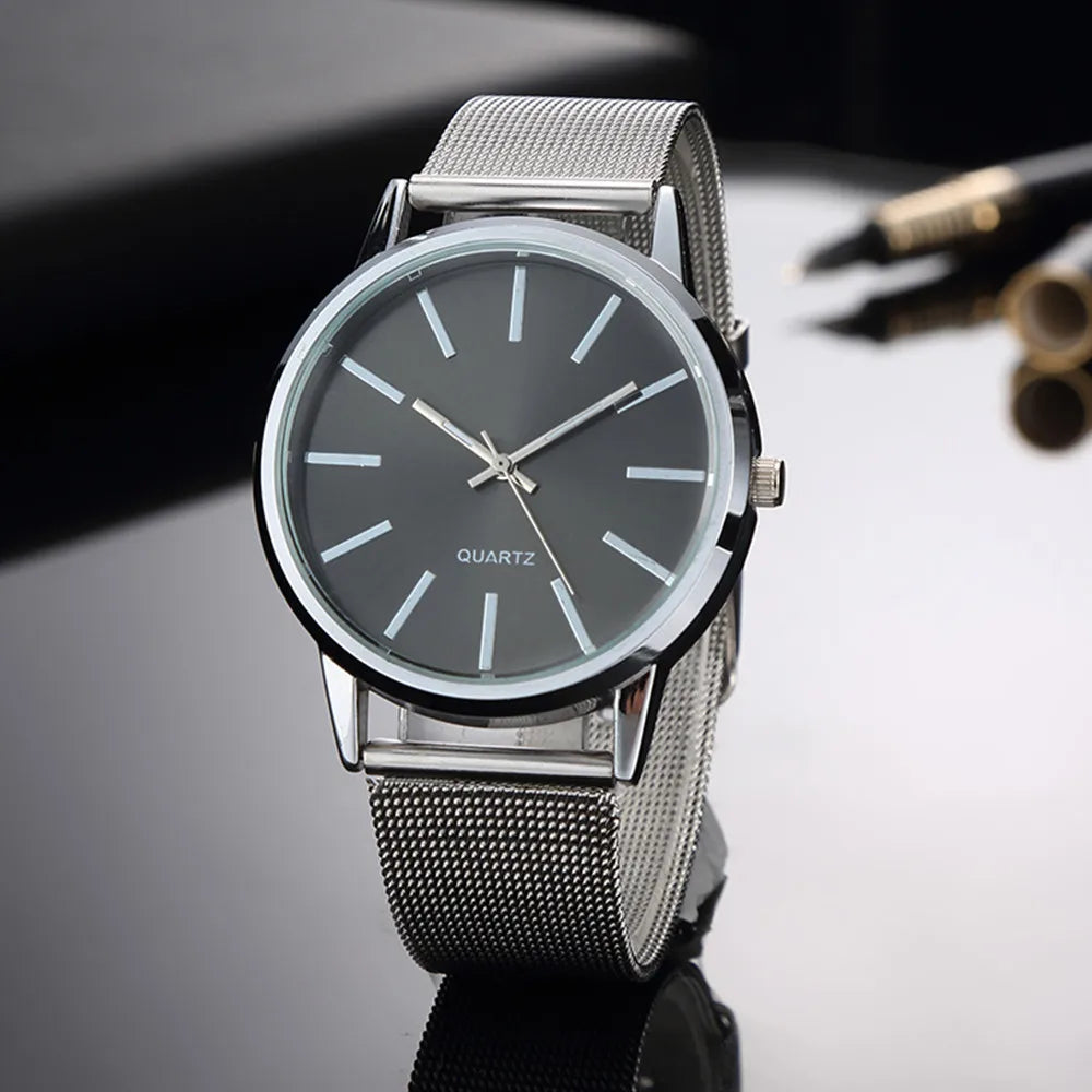 Luxus Damenuhren 2025 Neue stilvolle silberne minimalistische Business Damen Quarzuhren atmungsaktives Leder Stahl Uhr Reloj Mujer