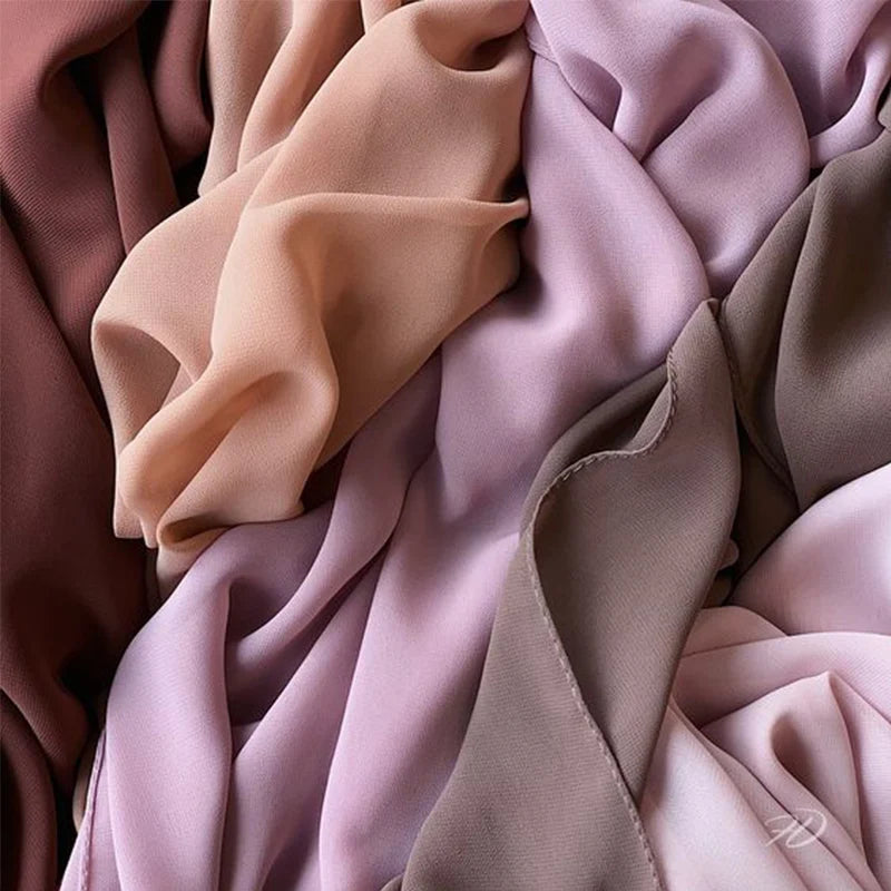 Neue Mode Frauen Einfarbig Chiffon Kopftuch Fertig Zum Tragen Instant Hijab Schal Muslimischer Schal Islamische Hijabs Arabische Kopftücher