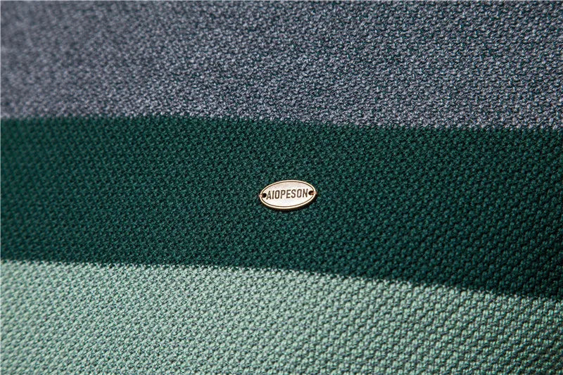 AIOPESON Gestreifter Baumwollpullover Herren Lässiger O-Ausschnitt Hochwertiger Pullover Gestrickte Pullover Herren Neue Wintermarke Herrenpullover