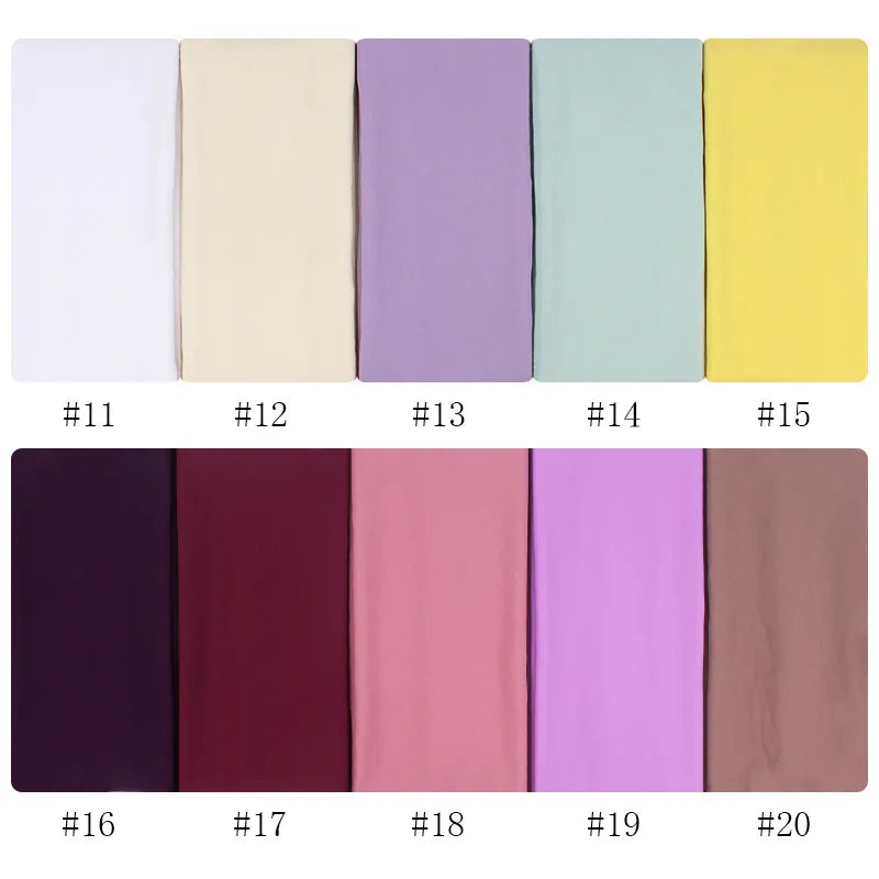 Neue Mode Frauen Einfarbig Chiffon Kopftuch Fertig Zum Tragen Instant Hijab Schal Muslimischer Schal Islamische Hijabs Arabische Kopftücher