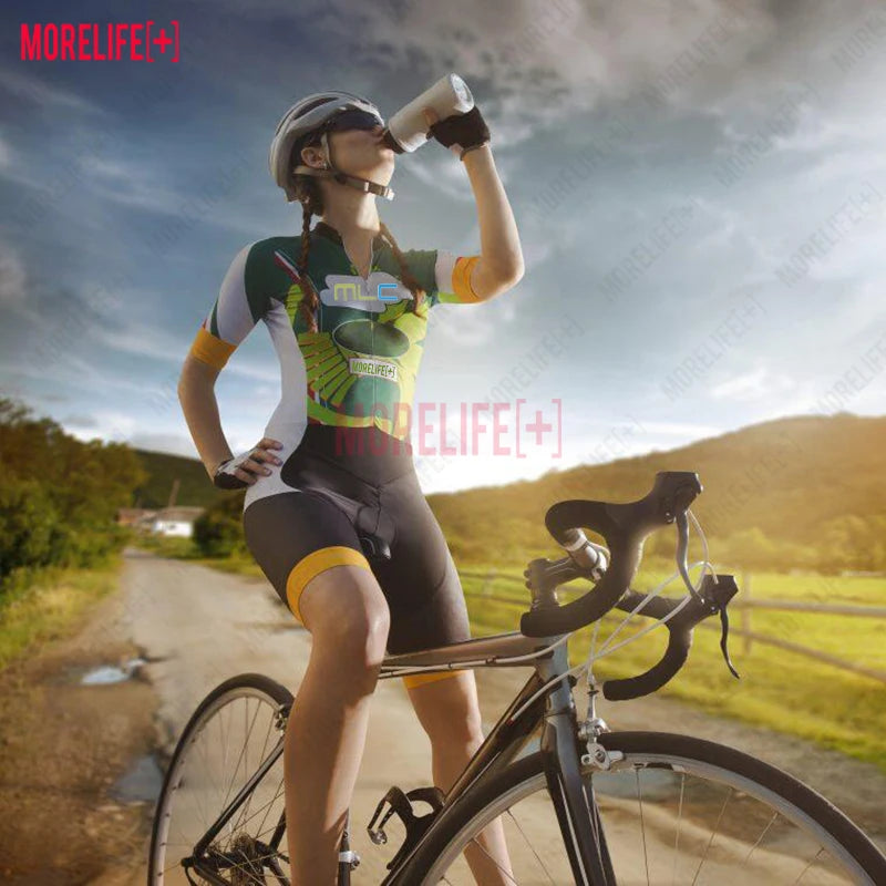 MLC Women's Clothing Triathlon Women's Cycling Jersey Summer Sportswear Cycling Jumpsuit Road Bike Uniform Skinsuit Maillot Bike
