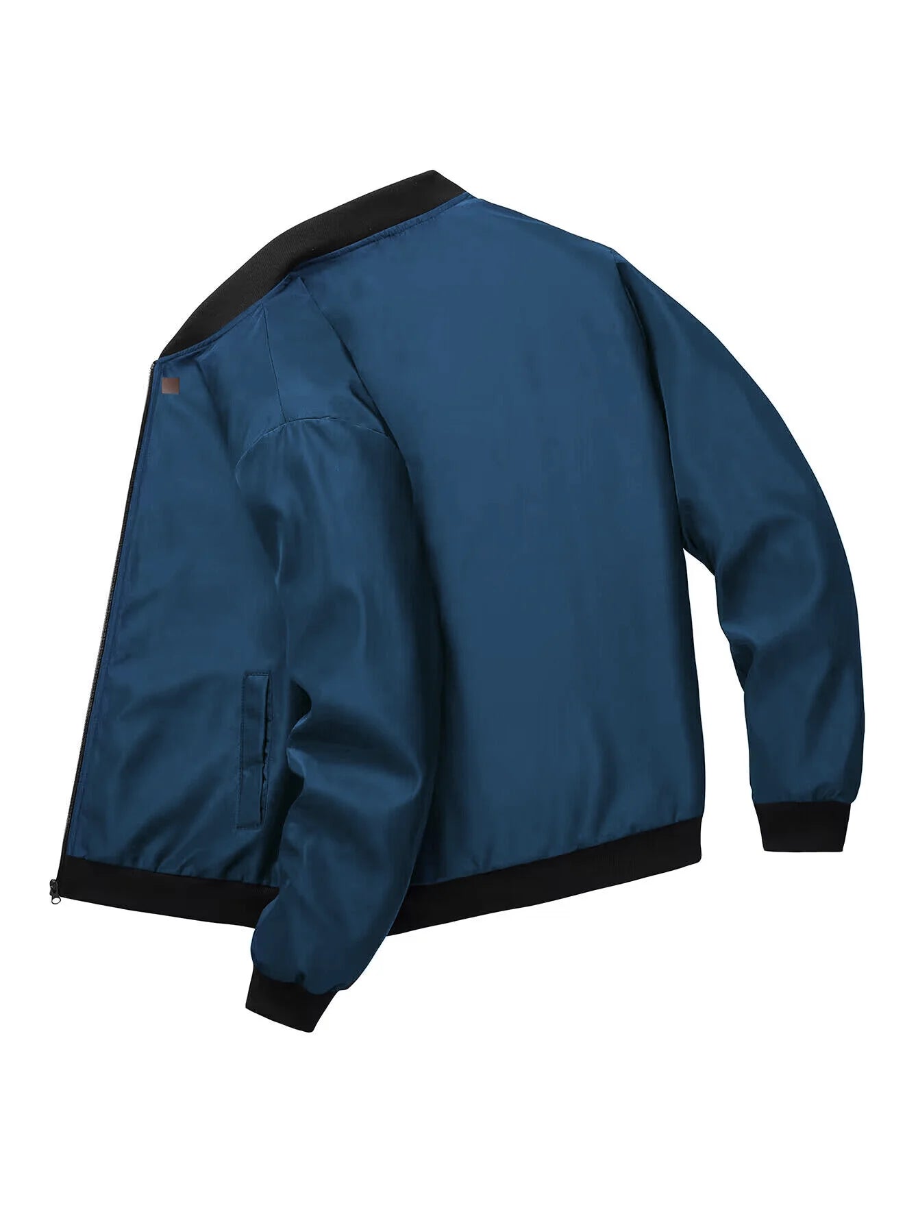 2024 Frühling und Herbst Neue Baseballkragen Kurze Locker Einfarbige Jacke Herren Business Casual Dünner Mantel Trend