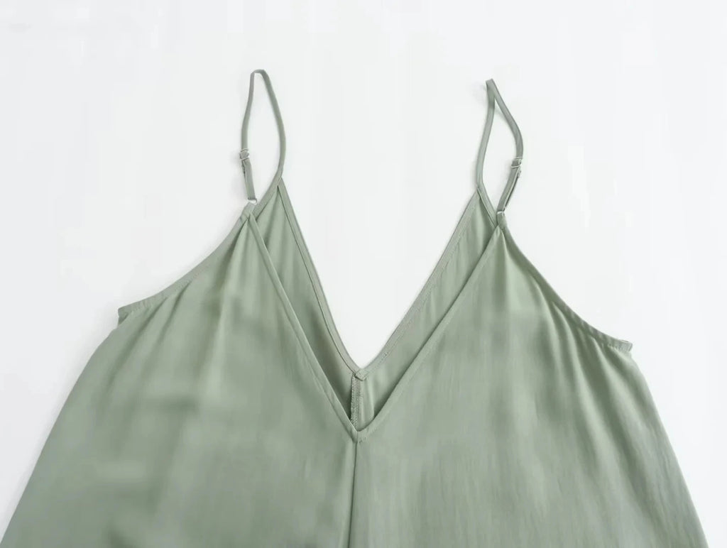 HXAO Slipkleid Damen 2024 Sommer Damen Loose Kleider Ärmellose dünne Träger Schwarze lange Kleider Rückenfreie Strandurlaubskleider