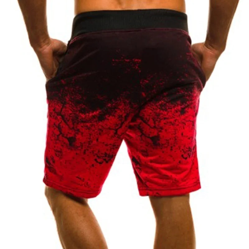 2023 Mode Herren Freizeitshorts Fashion Bedruckte Jogger Shorts Sweatpants Sommer Kordelzug Hip Hop Slim Workout Shorts Outdoor