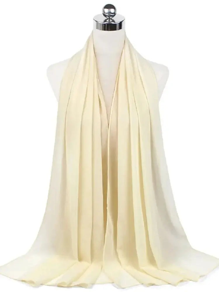 Neue Mode Frauen Einfarbig Chiffon Kopftuch Fertig Zum Tragen Instant Hijab Schal Muslimischer Schal Islamische Hijabs Arabische Kopftücher
