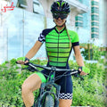 GIVELO Women's Female Cycling Macaquinho Ciclismo Feminino Triathlon Women's Short Sleeve Dress Suit Summer Blue Cycling Overall