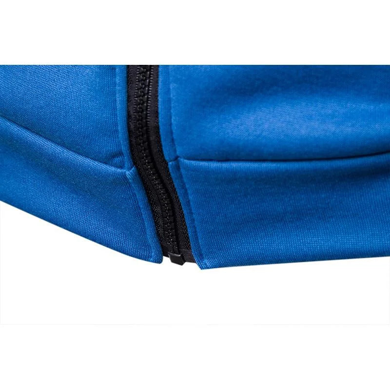 Outdoor Personality Hoodies+Pants Self-Cultivation 2 Set Punk Street Anzug für Herren Sport- und Freizeit-Reißverschluss Herren Trainingsanzug