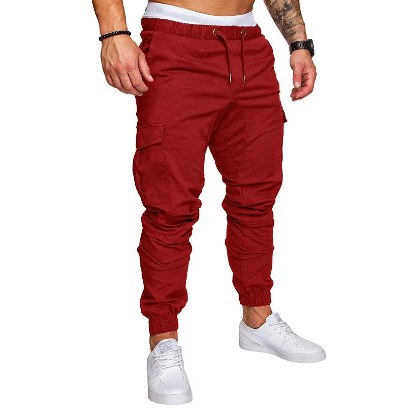 Herrenhosen, dünn, modisch, leger, Joggerhosen 2020, Streetwear Cargo Hosen, Herren Mehrfachtaschen Hosen, Fitness Gym Trainingshosen Herren