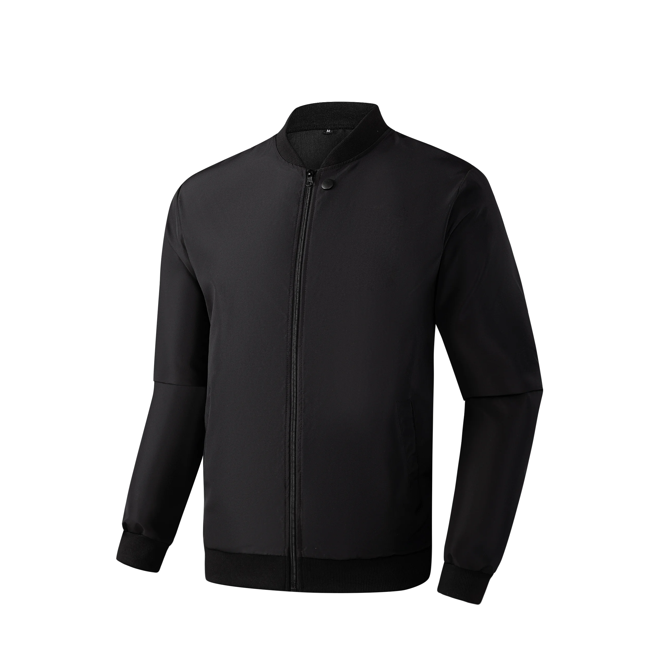 2024 Frühling und Herbst Neue Baseballkragen Kurze Locker Einfarbige Jacke Herren Business Casual Dünner Mantel Trend