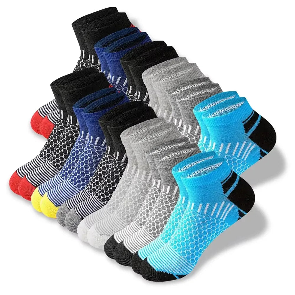 5 Paar Herren Sommersocken, trendig, modisch, schlicht, vielseitig, Herren-Sneaker-Socken, bequem, leicht, atmungsaktiv, Freizeitsocken