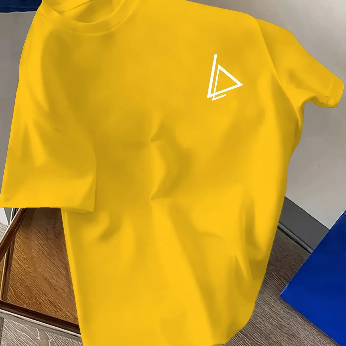 Herren Sommer 100 Baumwolle modisch lässig locker Übergröße trendiger Musterdruck Sport Rundhals Kurzarm T-Shirt Oberteil