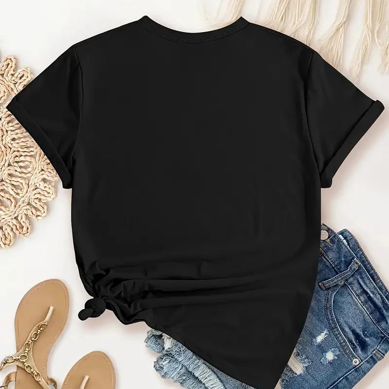 Summer New 90 's Leopard Heartbeat Short Sleeve Print Clothing Women's T-Shirt Harajuku Graphic Clothing Women's Top,Drop Ship