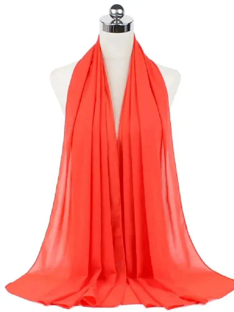 Neue Mode Frauen Einfarbig Chiffon Kopftuch Fertig Zum Tragen Instant Hijab Schal Muslimischer Schal Islamische Hijabs Arabische Kopftücher