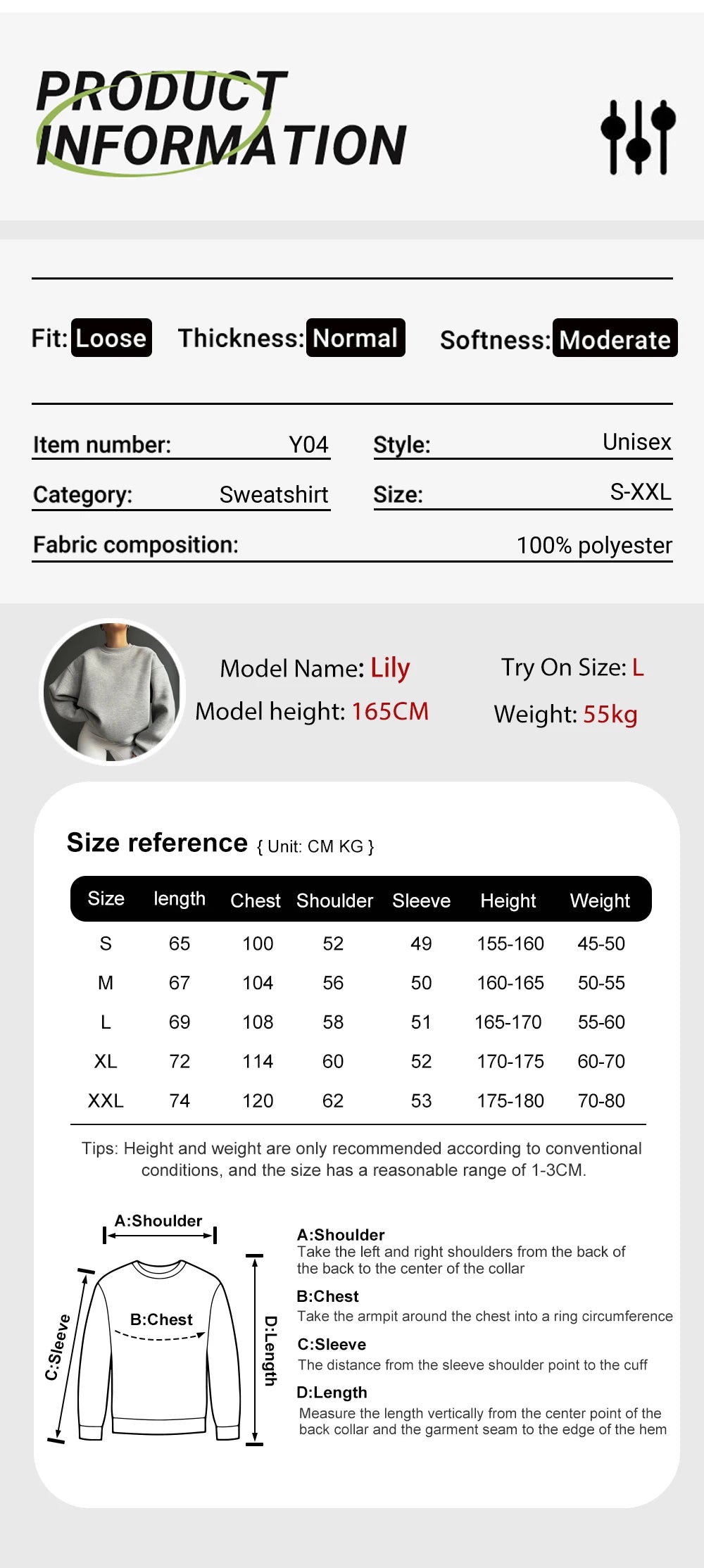 Yes I'm Cold Buchstaben bedruckte Sweatshirts für Damen, Langarm, Rundhals, warme Hoodies, trendige, schlichte Pullover, Damenbekleidung