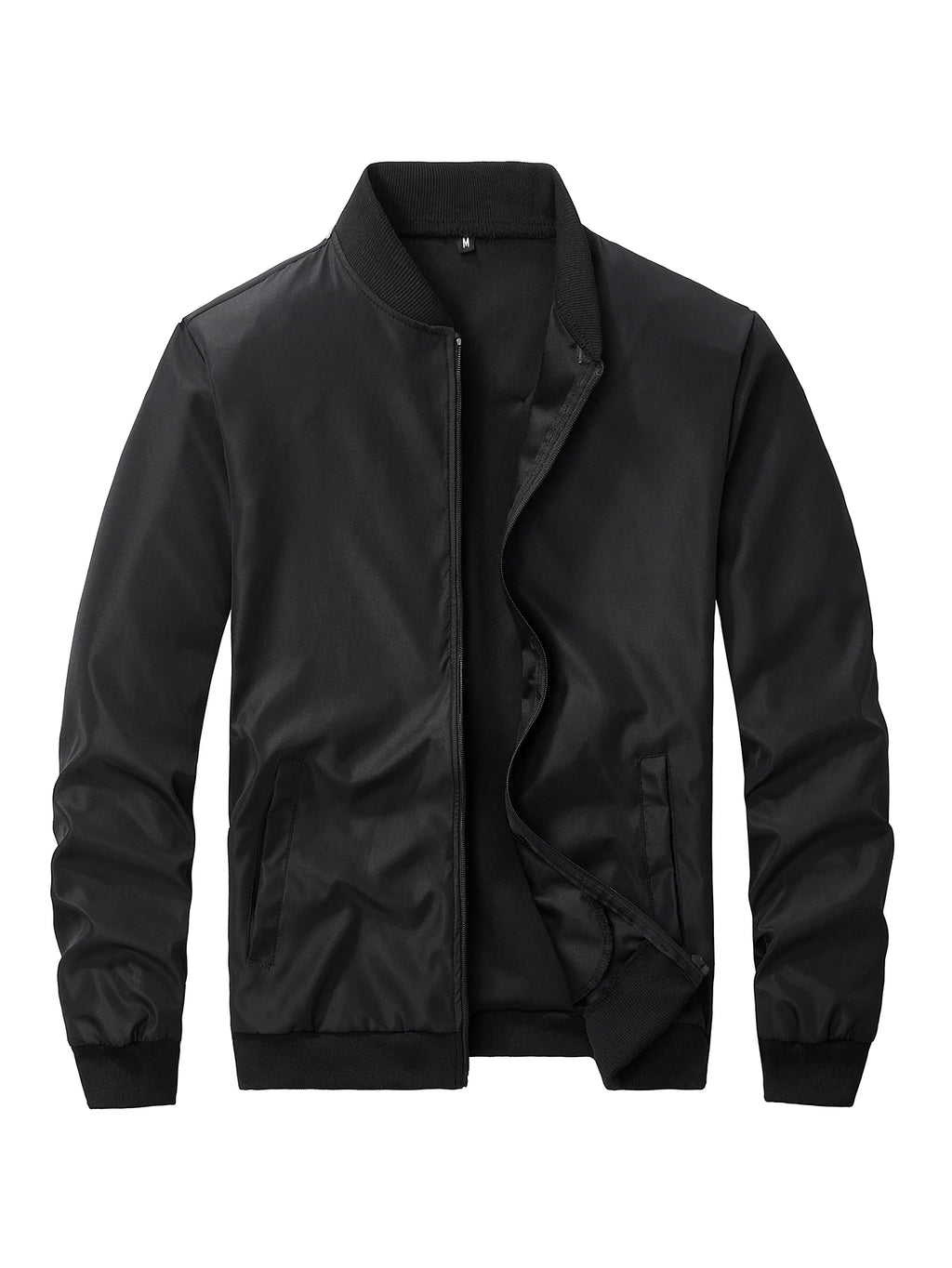 2024 Frühling und Herbst Neue Baseballkragen Kurze Locker Einfarbige Jacke Herren Business Casual Dünner Mantel Trend