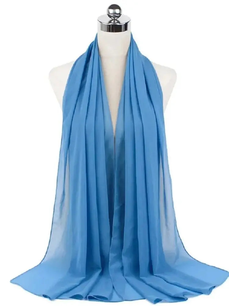 Neue Mode Frauen Einfarbig Chiffon Kopftuch Fertig Zum Tragen Instant Hijab Schal Muslimischer Schal Islamische Hijabs Arabische Kopftücher