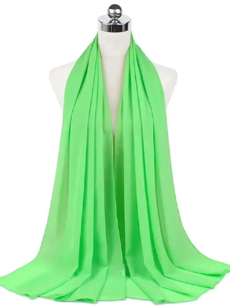 Neue Mode Frauen Einfarbig Chiffon Kopftuch Fertig Zum Tragen Instant Hijab Schal Muslimischer Schal Islamische Hijabs Arabische Kopftücher