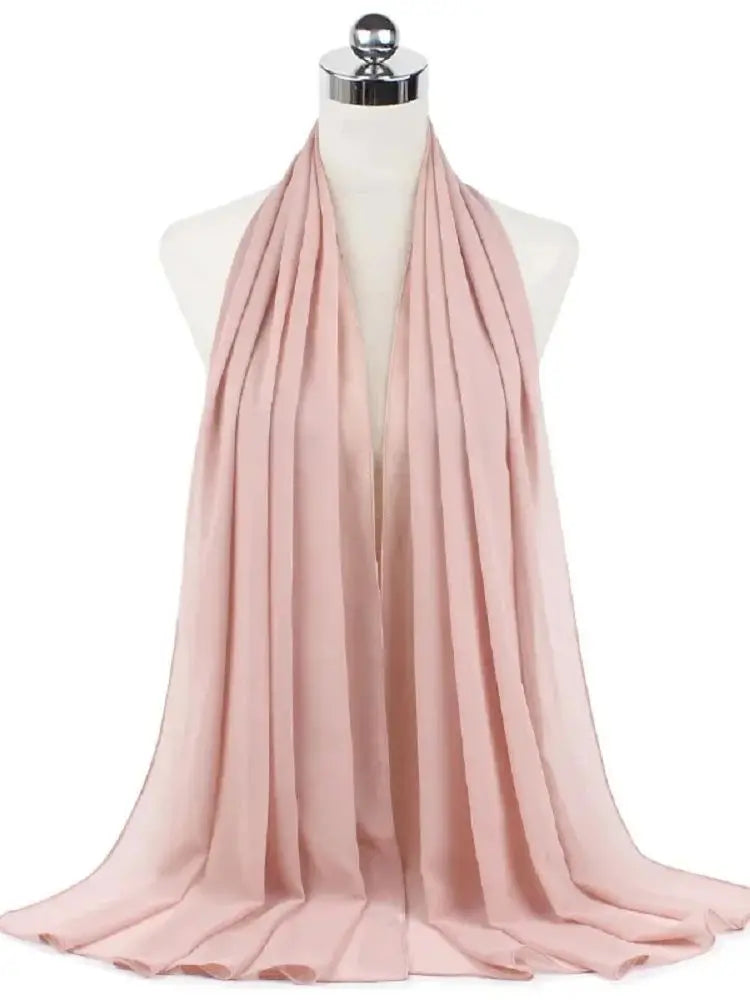 Neue Mode Frauen Einfarbig Chiffon Kopftuch Fertig Zum Tragen Instant Hijab Schal Muslimischer Schal Islamische Hijabs Arabische Kopftücher