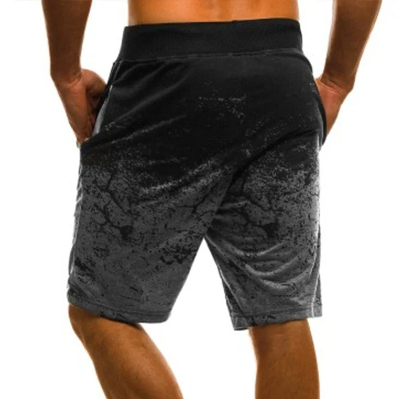 2023 Mode Herren Freizeitshorts Fashion Bedruckte Jogger Shorts Sweatpants Sommer Kordelzug Hip Hop Slim Workout Shorts Outdoor