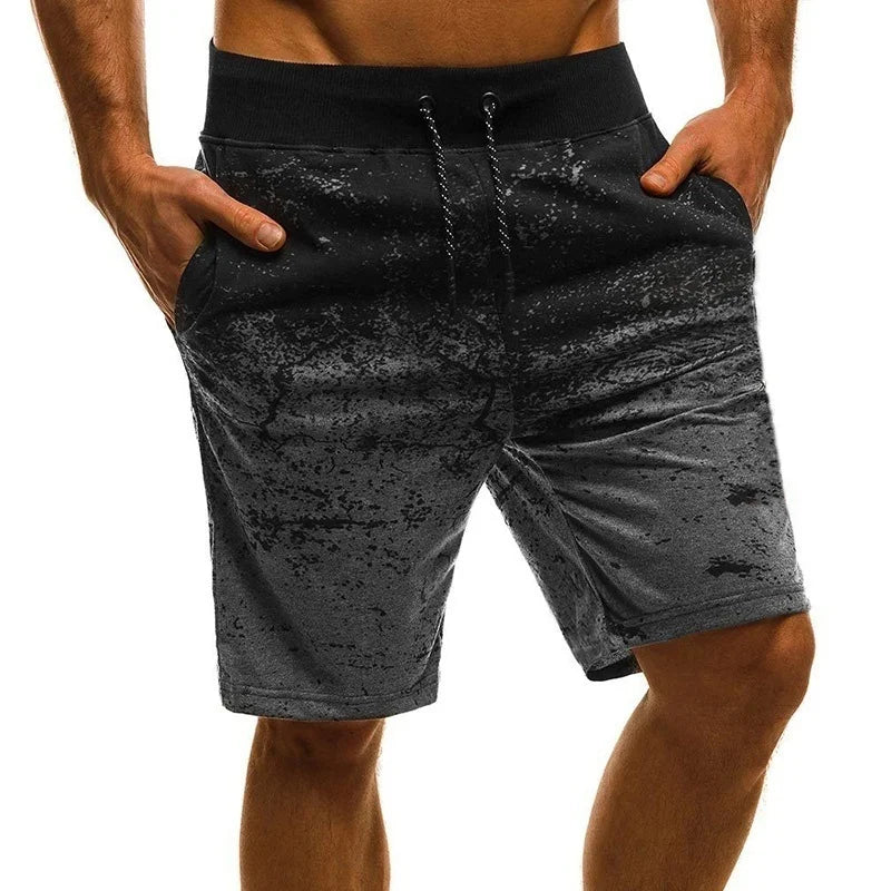 2023 Mode Herren Freizeitshorts Fashion Bedruckte Jogger Shorts Sweatpants Sommer Kordelzug Hip Hop Slim Workout Shorts Outdoor