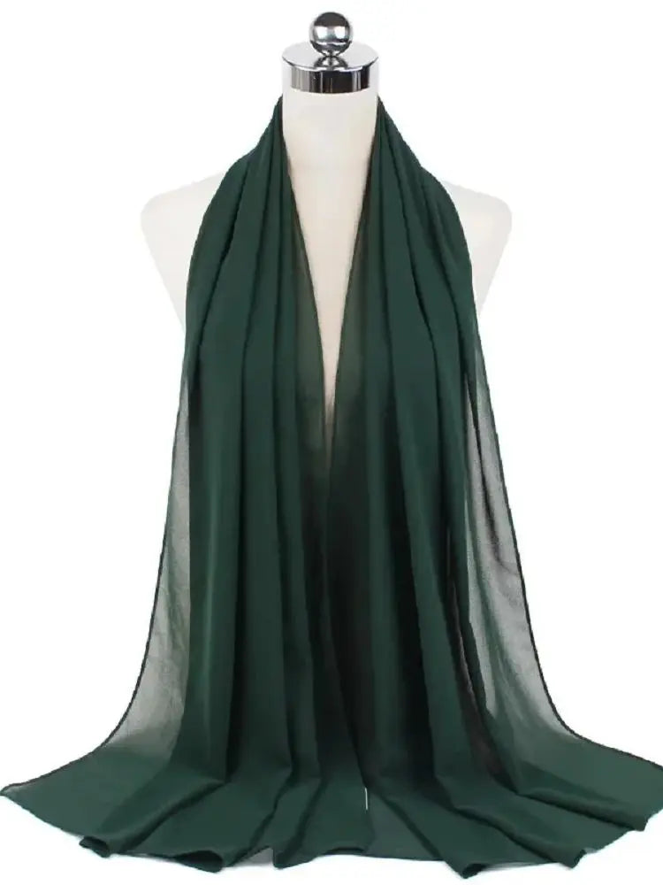 Neue Mode Frauen Einfarbig Chiffon Kopftuch Fertig Zum Tragen Instant Hijab Schal Muslimischer Schal Islamische Hijabs Arabische Kopftücher
