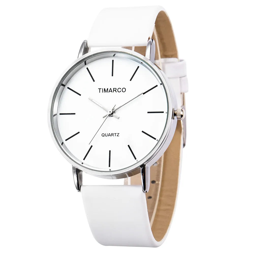 Luxus Damenuhren 2025 Neue stilvolle silberne minimalistische Business Damen Quarzuhren atmungsaktives Leder Stahl Uhr Reloj Mujer