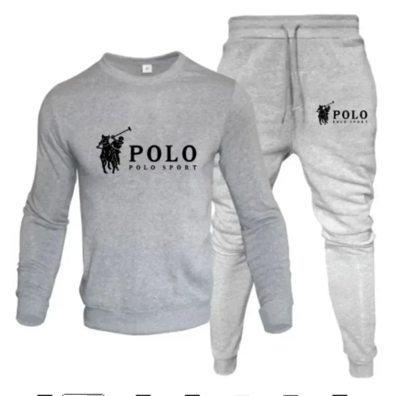 Herbst- und Winter-Sets für Herren: Rundhals-Sweatshirts und Jogginghosen, Herbst- und Wintermode, Outdoor, Fitness und Freizeit