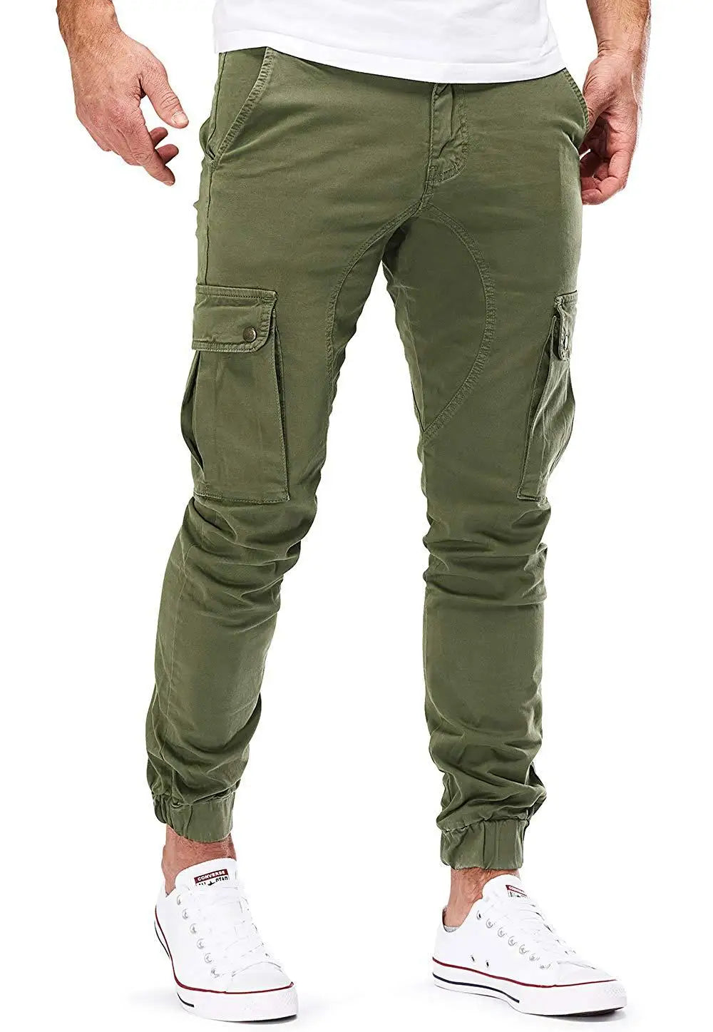 Herrenhosen, dünn, modisch, leger, Joggerhosen 2020, Streetwear Cargo Hosen, Herren Mehrfachtaschen Hosen, Fitness Gym Trainingshosen Herren