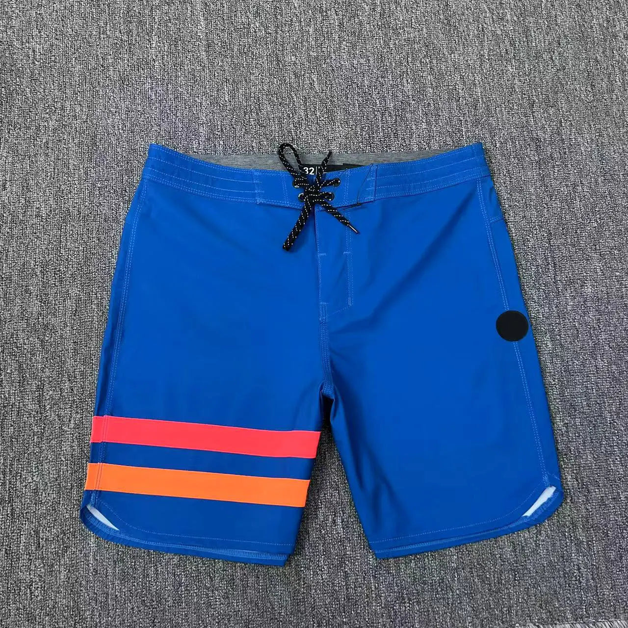 Classic Solid Herren Zweilinien-Shorts Surf Schwimmen Sport Wasserdicht Strand Boardshorts Hoher Stretch Schnelltrocknend Herren Badehose