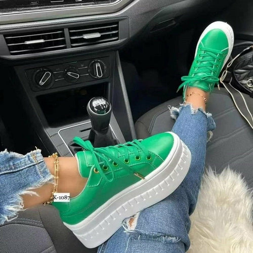 Damen-Freizeit-Sneaker mit Plateau