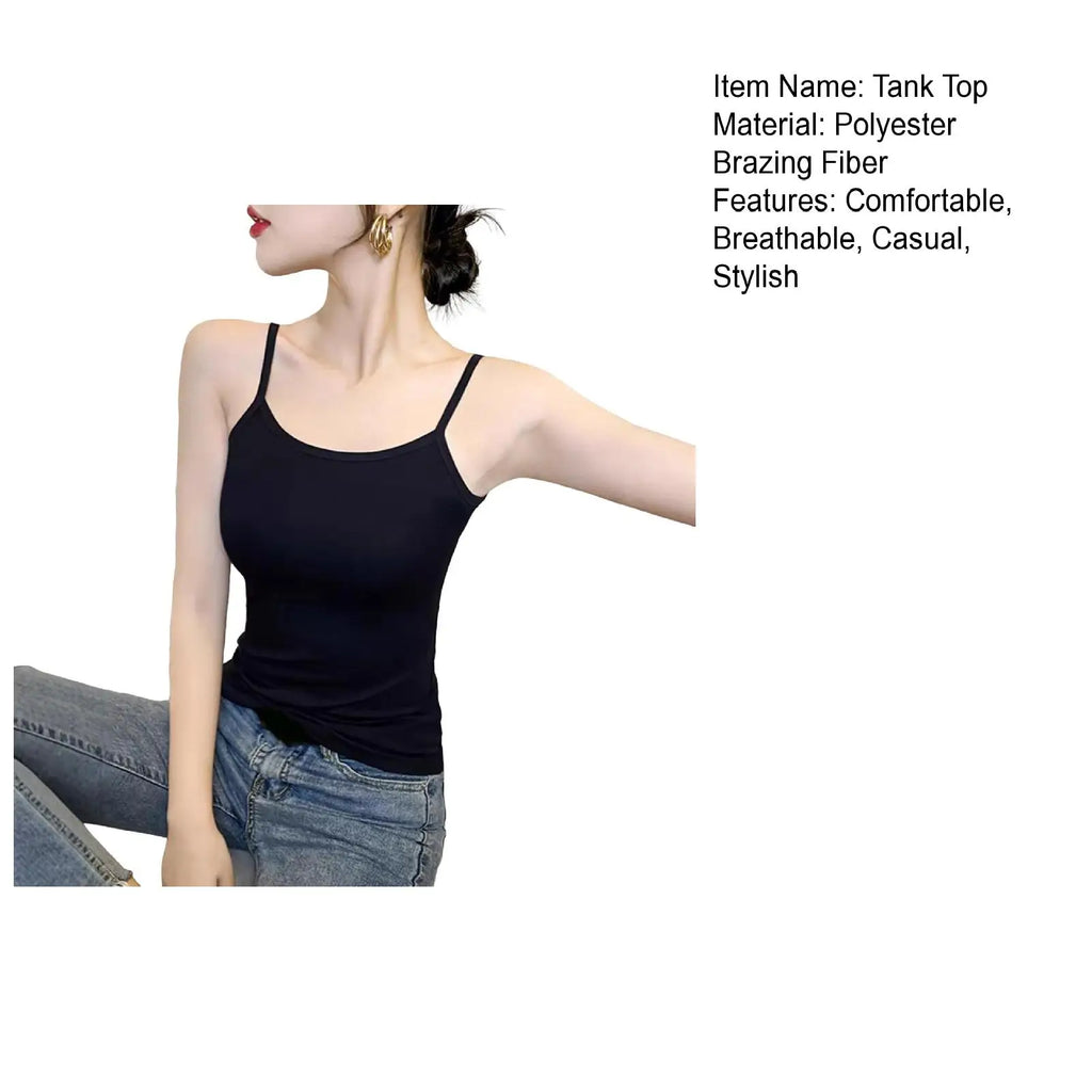 Schickes lockeres Tanktop ärmellos Alltagskleidung feuchtigkeitsableitendes Unterhemd Damen Weste