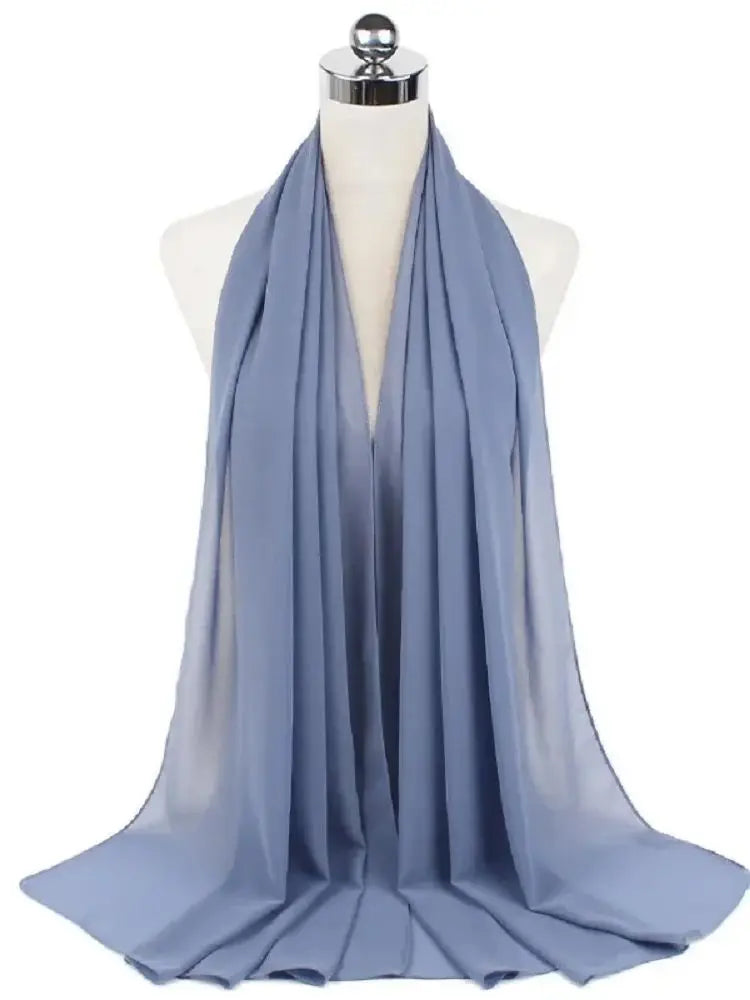 Neue Mode Frauen Einfarbig Chiffon Kopftuch Fertig Zum Tragen Instant Hijab Schal Muslimischer Schal Islamische Hijabs Arabische Kopftücher