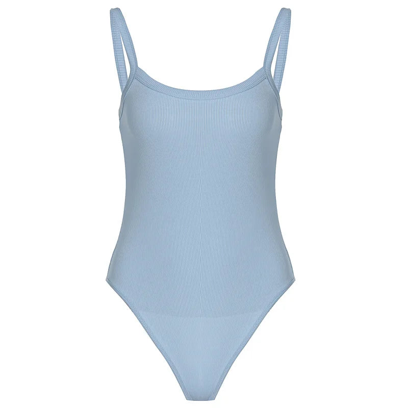 Trägerloser, figurbetonter, sexy Body, lässig, einfach, weiß, Sommer, Body, Damen-Oberteile, ärmellos, transparenter Body, Jumpsuit, eng anliegend