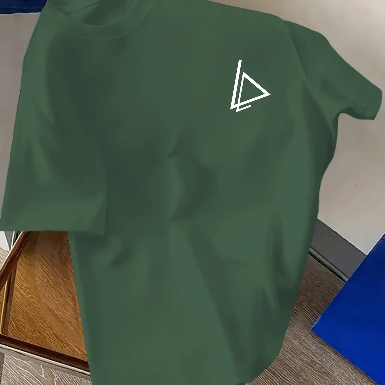 Herren Sommer 100 Baumwolle modisch lässig locker Übergröße trendiger Musterdruck Sport Rundhals Kurzarm T-Shirt Oberteil