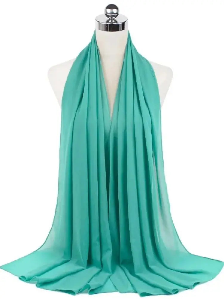 Neue Mode Frauen Einfarbig Chiffon Kopftuch Fertig Zum Tragen Instant Hijab Schal Muslimischer Schal Islamische Hijabs Arabische Kopftücher