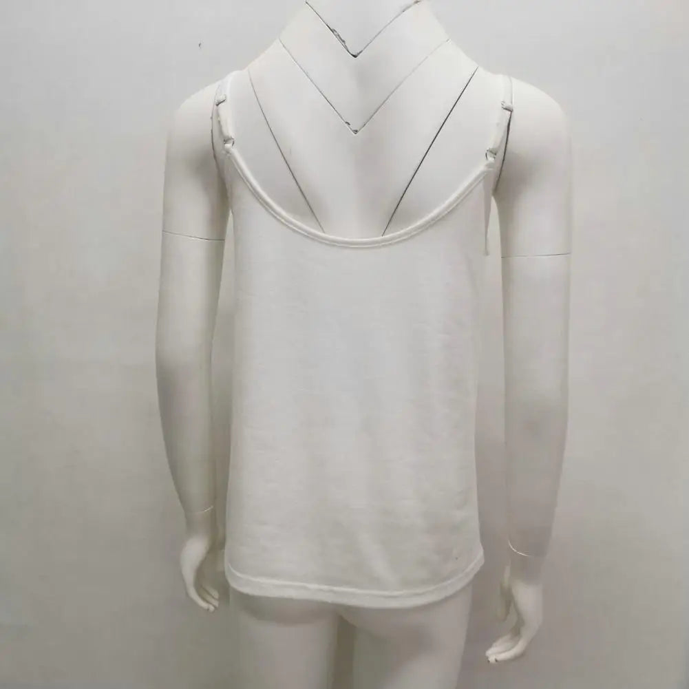 Schickes lockeres Tanktop ärmellos Alltagskleidung feuchtigkeitsableitendes Unterhemd Damen Weste