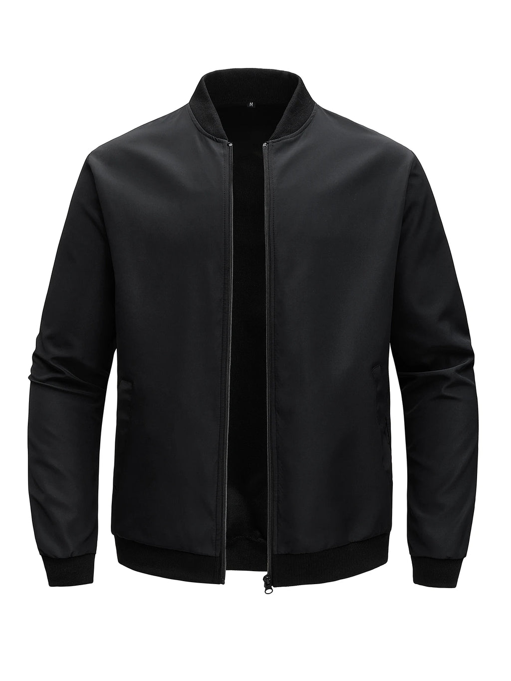 2024 Frühling und Herbst Neue Baseballkragen Kurze Locker Einfarbige Jacke Herren Business Casual Dünner Mantel Trend