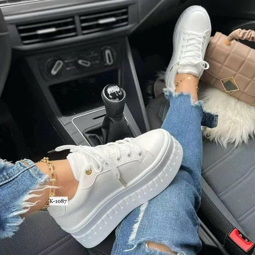Damen-Freizeit-Sneaker mit Plateau