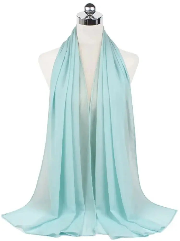 Neue Mode Frauen Einfarbig Chiffon Kopftuch Fertig Zum Tragen Instant Hijab Schal Muslimischer Schal Islamische Hijabs Arabische Kopftücher