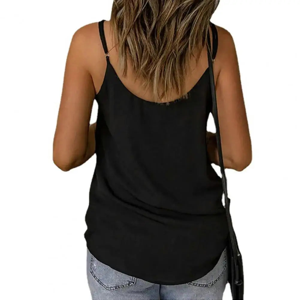 Schickes lockeres Tanktop ärmellos Alltagskleidung feuchtigkeitsableitendes Unterhemd Damen Weste