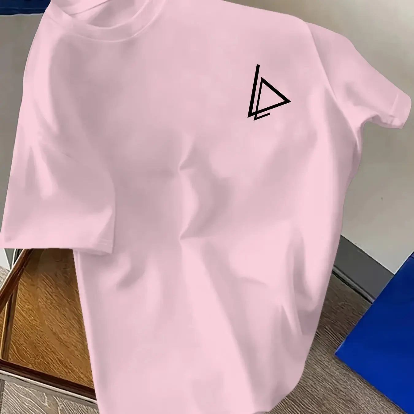 Herren Sommer 100 Baumwolle modisch lässig locker Übergröße trendiger Musterdruck Sport Rundhals Kurzarm T-Shirt Oberteil