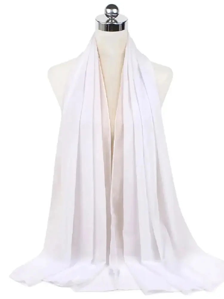 Neue Mode Frauen Einfarbig Chiffon Kopftuch Fertig Zum Tragen Instant Hijab Schal Muslimischer Schal Islamische Hijabs Arabische Kopftücher