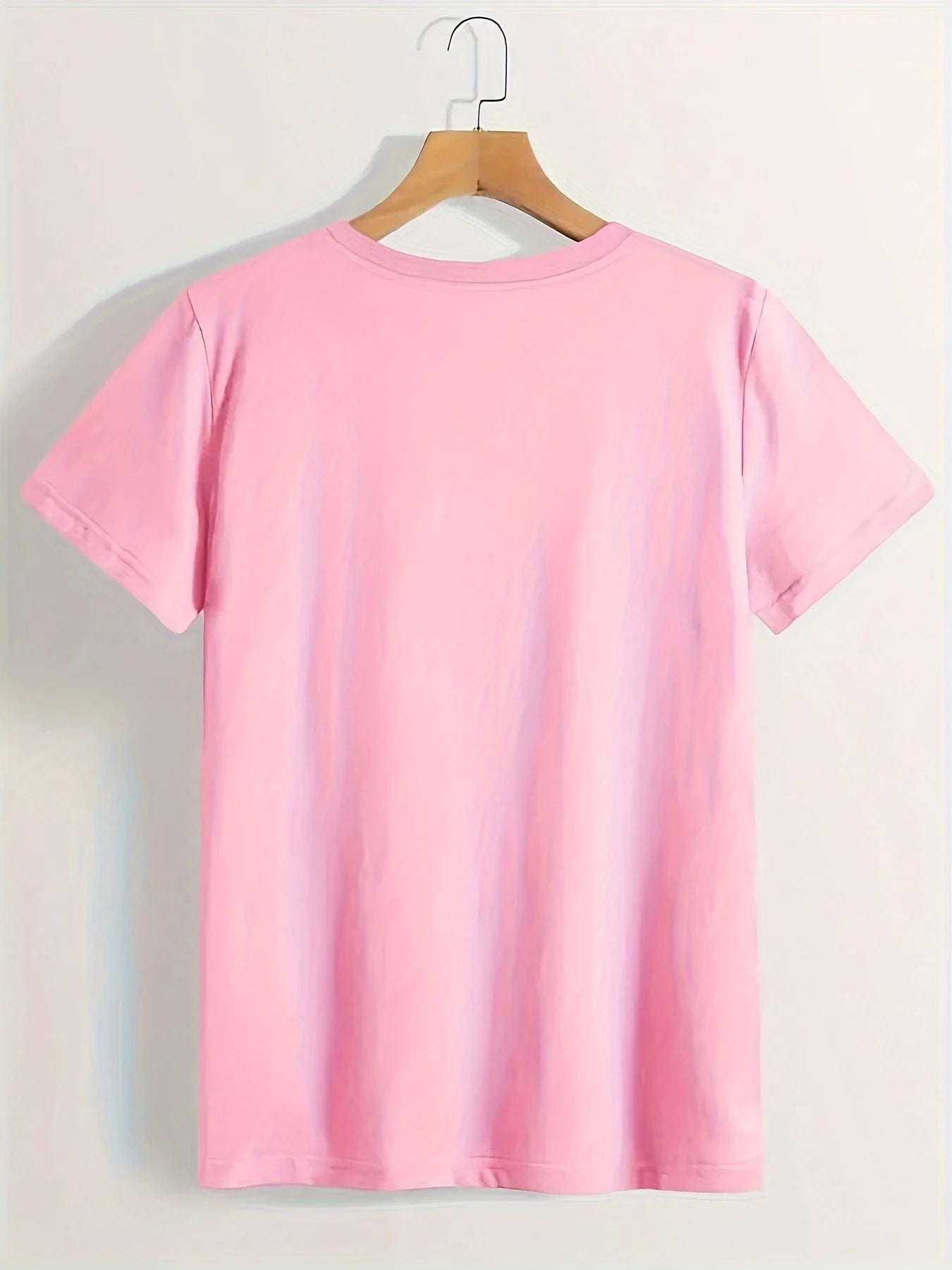 Heart Print T-shirt Short Sleeve Crew Neck Casual Summer Summer Short Sleeved Harajuku Streetwear Tops Tees Aesthetic Clothes