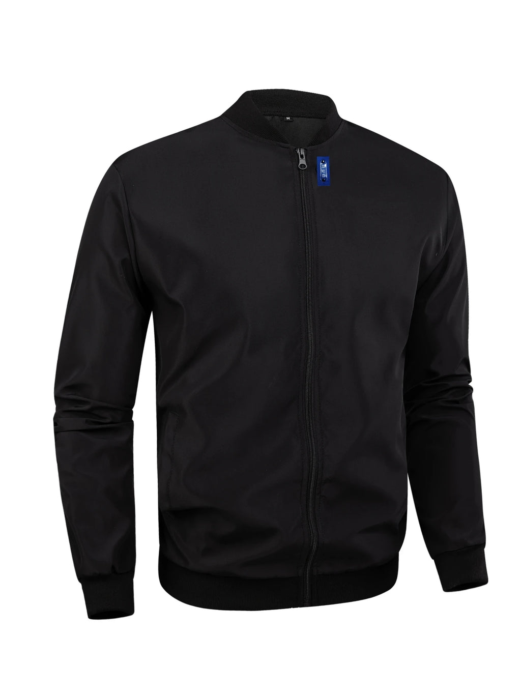 2024 Frühling und Herbst Neue Baseballkragen Kurze Locker Einfarbige Jacke Herren Business Casual Dünner Mantel Trend