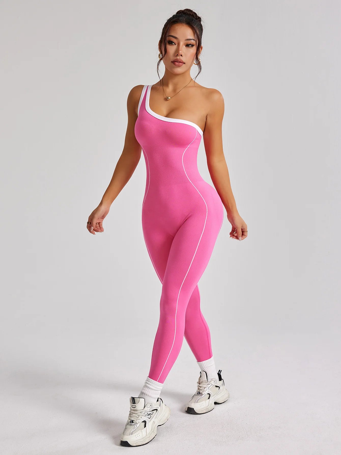 Trendiger Bodysuit Sportswear Damen Gym Jumpsuits Sporthosen Nahtlose Damenbekleidung Yoga Kleidung Female Fitness Overalls Leggings